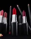 MAC Cosmetics MACximal Mini Silky Matte Lipstick - Матовая помада, 1.7 г, оттенок Velvet Teddy — фото 5