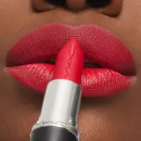 MAC Cosmetics MACximal Mini Silky Matte Lipstick - Матовая помада, 1.7 г, оттенок Ruby Woo — фото 6