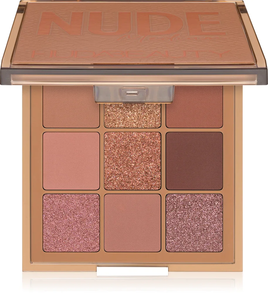 Huda Beauty Nude Obsessions - Палетка теней для век: палетка теней для век, 34 г, оттенок Nude medium