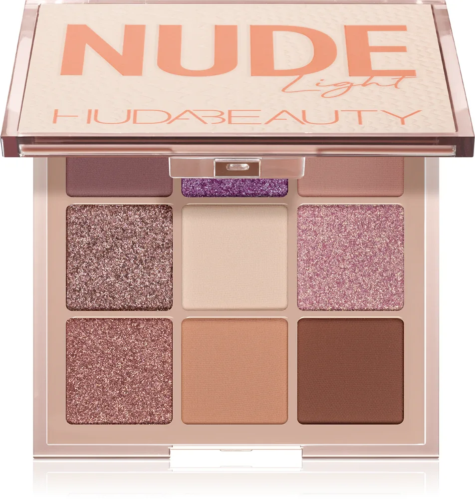 Huda Beauty Nude Obsessions - Палетка теней для век: палетка теней для век, 34 г, оттенок Nude Light