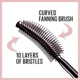MAYBELLINE NEW YORK Lash Sensational - Водостойкая тушь для ресниц, удлиняющая, подкручивающая и придающая объем, 9.4 мл, оттенок Black — фото 3