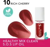 Bourjois Healthy Mix S.O.S Lip Oil - Блеск для губ с увлажняющим действием, 4.5 мл, оттенок 10 Rich Cherry — фото 3