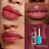 NYX Professional Makeup Lip IV - Длительный блеск для губ с увлажняющим действием, 5 мл, оттенок 07 - BUBBLEGUM BURST — фото 6