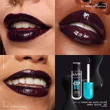 NYX Professional Makeup Lip IV - Длительный блеск для губ с увлажняющим действием, 5 мл, оттенок 16 - GRAPE GUSHIN — фото 6
