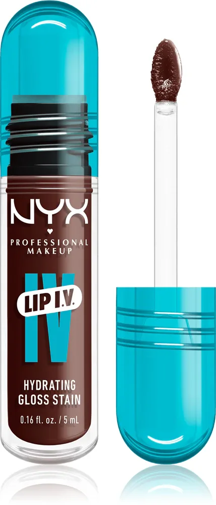 NYX Professional Makeup Lip IV - Длительный блеск для губ с увлажняющим действием, 5 мл, оттенок 05 - MOCHA ME WET