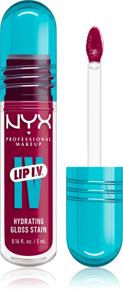 NYX Professional Makeup Lip IV - Длительный блеск для губ с увлажняющим действием, 5 мл, оттенок Magenta Mist
