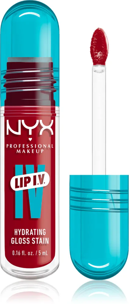 NYX Professional Makeup Lip IV - Длительный блеск для губ с увлажняющим действием, 5 мл, оттенок Cherry Drenched
