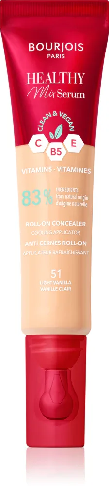 Консилер для лица Bourjois Healthy Mix Serum увлажняющий, среднего покрытия, 13 мл, оттенок 51 Light Vanilla