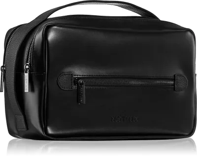 Косметичка мужская Notino Men Collection Cosmetic Pouch Men Black Large чёрная, на молнии, с отделениями, 1 шт