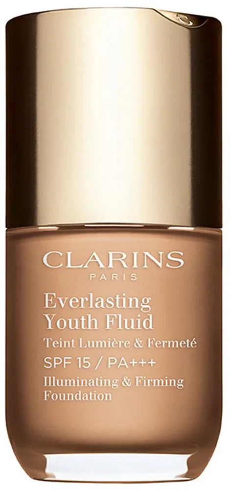 Clarins Everlasting Youth Fluid Foundation - Тональная основа с SPF 15, осветляющая, 30 мл, оттенок 110 Honey