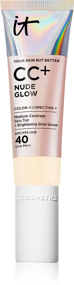 IT Cosmetics Your Skin But Better CC + Nude Glow - Крем CC с осветляющим эффектом, 32 мл, оттенок SPF 40 Fair Ivory