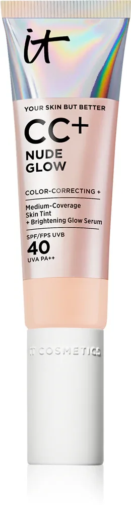 IT Cosmetics Your Skin But Better CC + Nude Glow - Крем CC с осветляющим эффектом, 32 мл, оттенок SPF 40 Fair Light