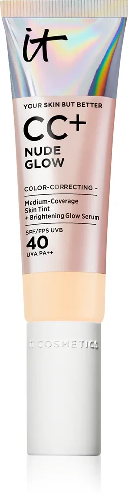 IT Cosmetics Your Skin But Better CC + Nude Glow - Крем CC с осветляющим эффектом, 32 мл, оттенок SPF 40 Fair