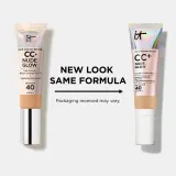 IT Cosmetics Your Skin But Better CC + Nude Glow - Крем CC с осветляющим эффектом, 32 мл, оттенок SPF 40 Fair Warm — фото 3