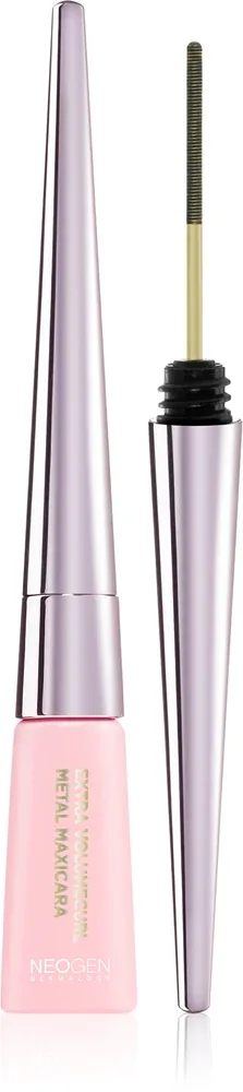 Neogen Dermalogy Extra Slim Metal Maxicara - Тушь для ресниц, удлиняющая и утолщающая, 6 мл, оттенок Black