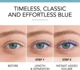Bourjois Twist Up The Volume - Тушь для ресниц, увеличивающая объем с щеточкой 2 в 1, 8 мл, оттенок 03 Ultra Blue — фото 8