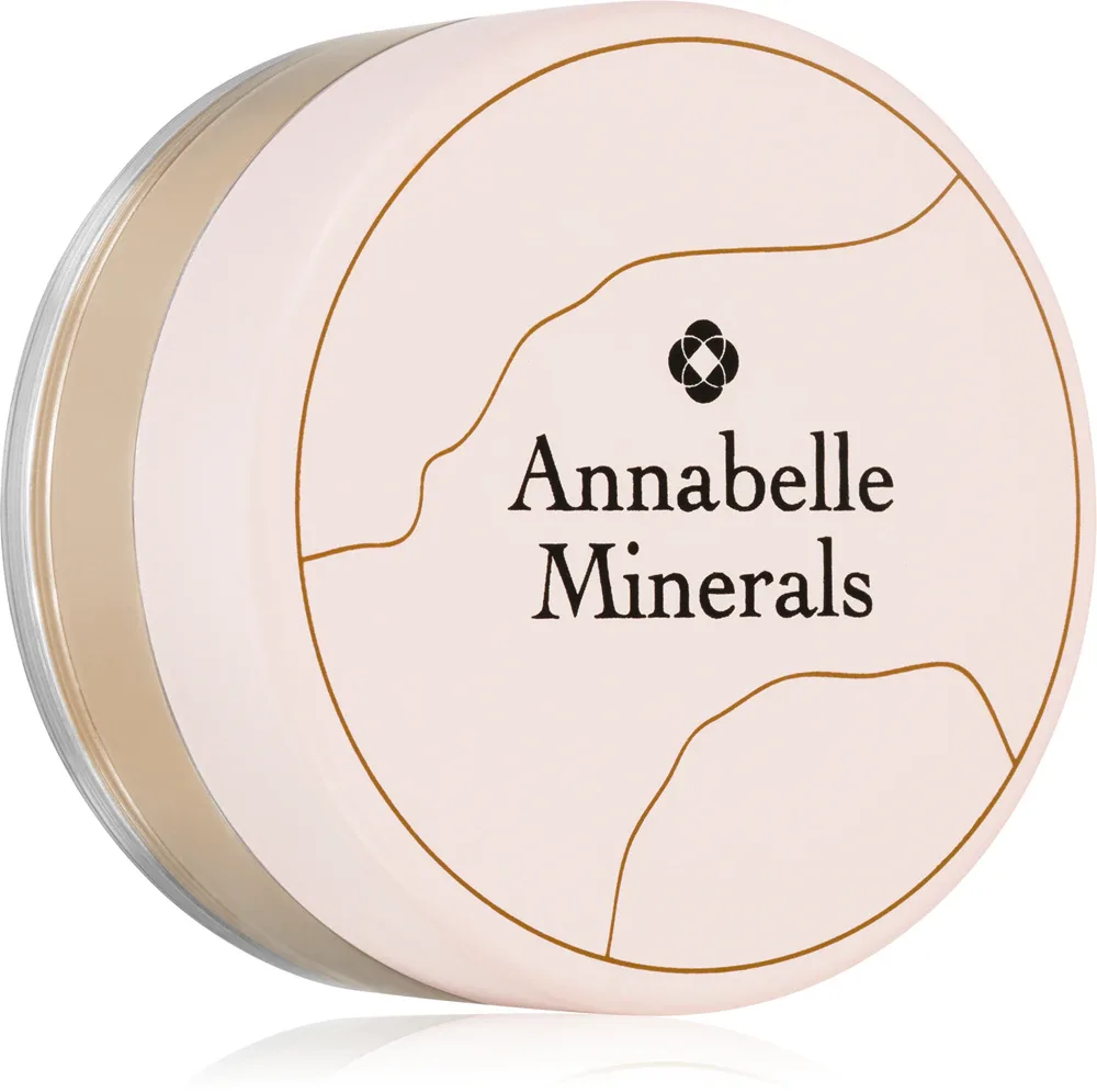 Annabelle Minerals Radiant Mineral Foundation - Минеральная пудровая тональная основа с осветляющим эффектом, 4 г, оттенок Golden Fairest