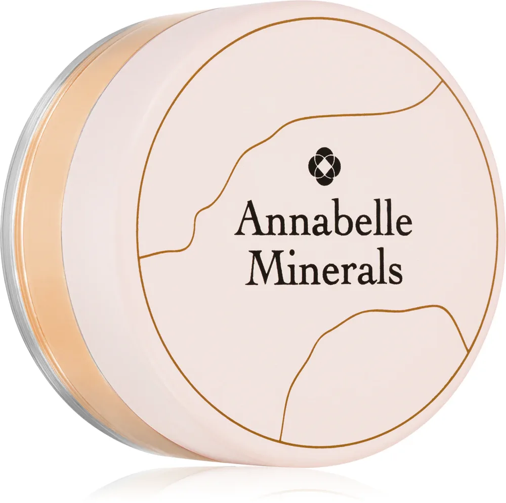 Annabelle Minerals Radiant Mineral Foundation - Минеральная пудровая тональная основа с осветляющим эффектом, 4 г, оттенок Golden Sand