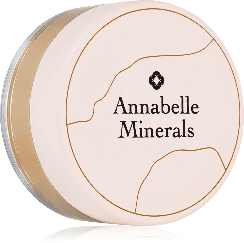 Annabelle Minerals Radiant Mineral Foundation - Минеральная пудровая тональная основа с осветляющим эффектом, 4 г, оттенок Golden Light