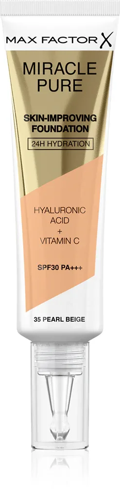 Max Factor Miracle Pure Skin - Тональная основа с защитой SPF 30, 30 мл, оттенок 35 Pearl Beige