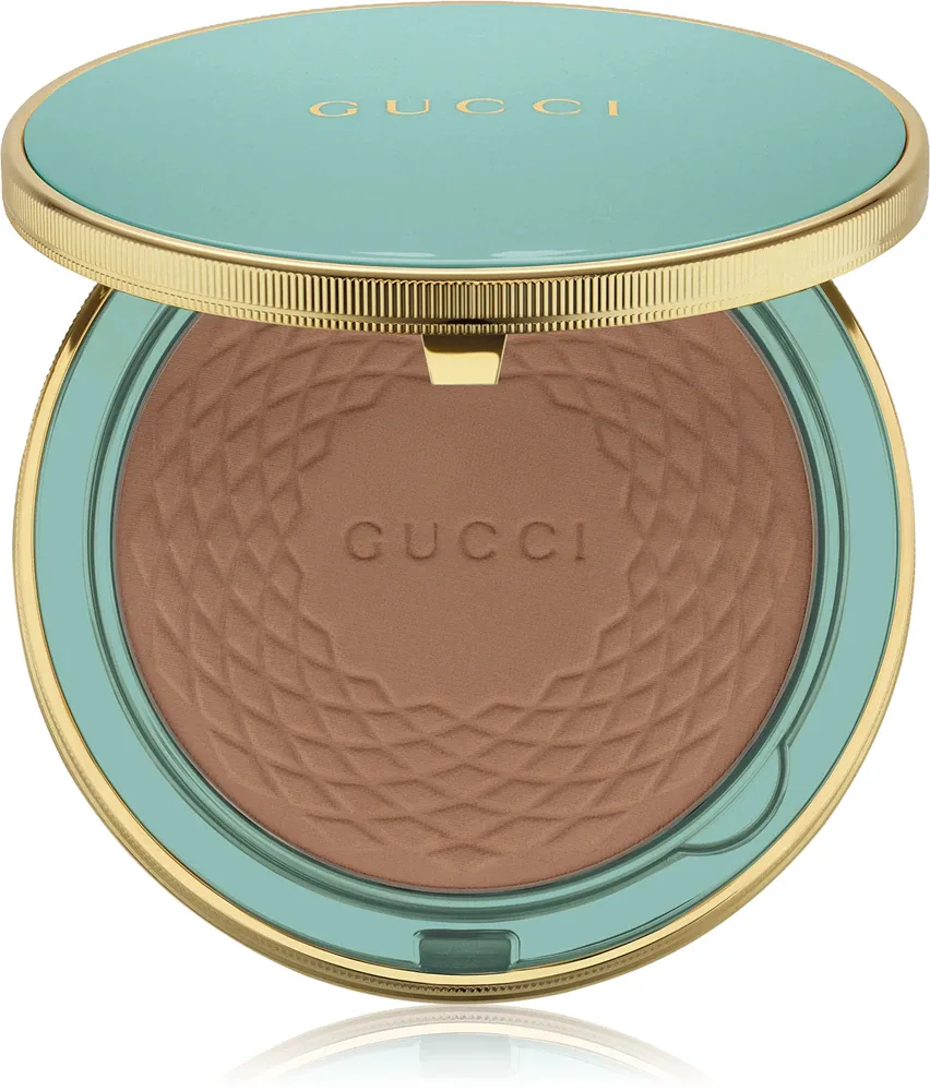 Пудра-бронзер Gucci Beauty Poudre De Beaute Eclat Soleil Powder с эффектом сияния, шелковистая, 12 г, оттенок 02
