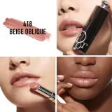 DIOR Dior Addict - Блестящая помада в флаконе для губ, который можно перезаправить, 3.2 г, оттенок 418 Beige Oblique — фото 2