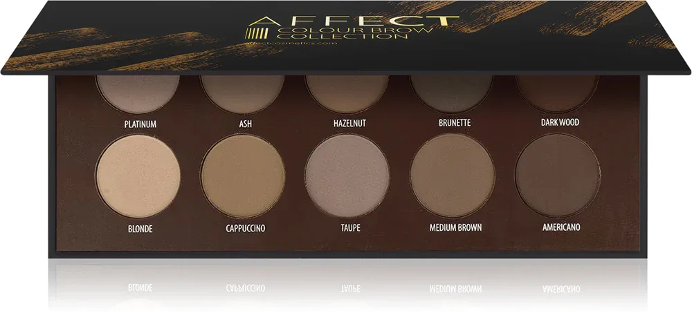Affect Color Brow Colection - Палетка теней для век: палетка для бровей, 10 г