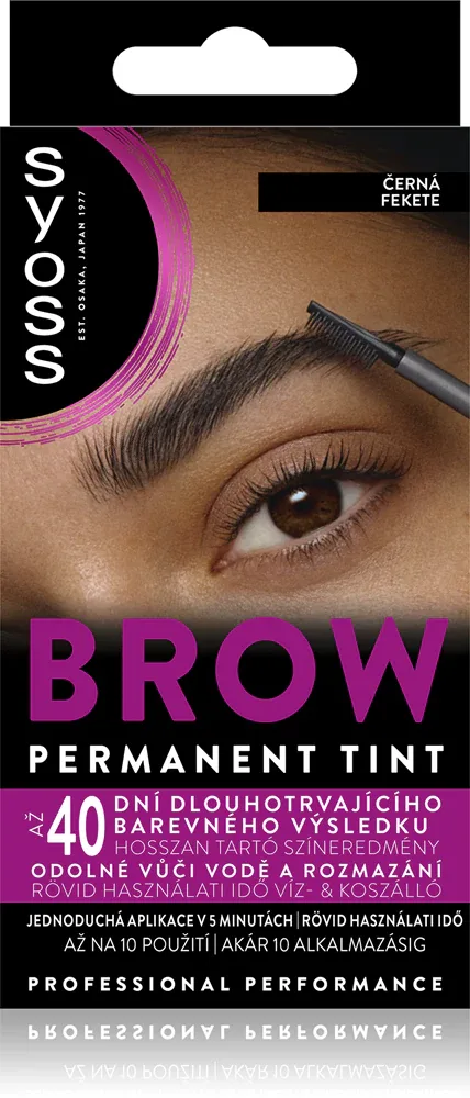 Syoss Brow Tint - Краска для бровей, 10 мл, оттенок Black