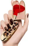 GUERLAIN Rouge G Double Mirror Jewel Case - Чехол для помады с зеркалом, 1 шт, оттенок Le Fauve — фото 4