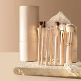 Zoë Ayla Makeup Brush Set 7 Piece - Набор кистей с чехлом, 7 шт — фото 3