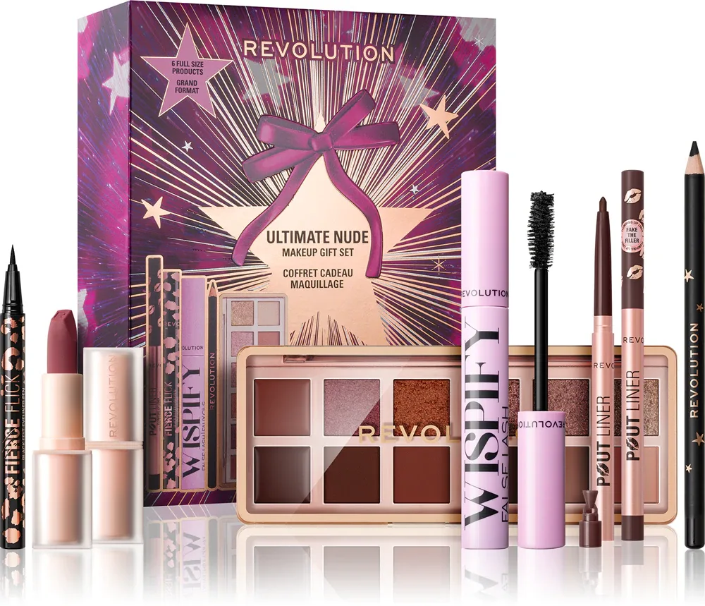 Makeup Revolution Xmas 2025 Ultimate Nude - Подарочный набор для лица, 1 шт