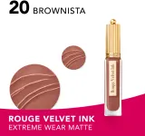 Bourjois Rouge Velvet Ink - Матовая жидкая помада, 3.5 мл, оттенок 20 Brownista — фото 2