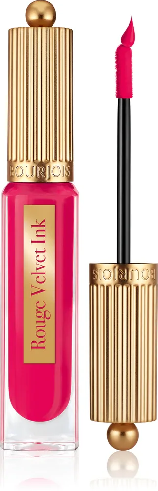 Bourjois Rouge Velvet Ink - Матовая жидкая помада, 3.5 мл, оттенок 07 Fushia Cha Cha