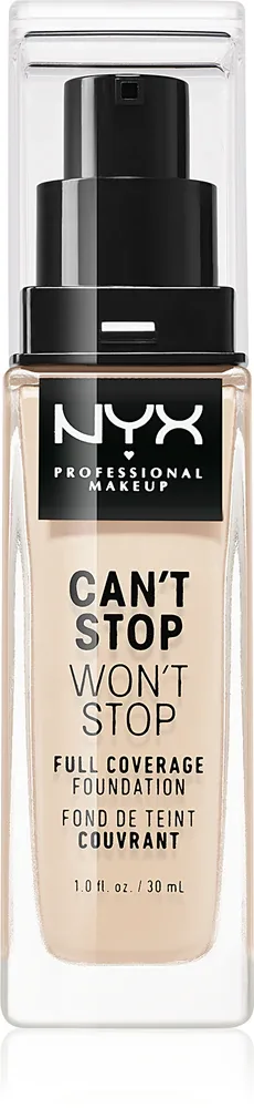 NYX Professional Makeup Can't Stop Won't Stop Full Coverage Foundation - Тональный фонд "Подклад мощно крывающий", 30 мл, оттенок 1.5 Fair