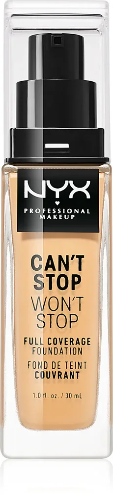 NYX Professional Makeup Can't Stop Won't Stop Full Coverage Foundation - Тональный фонд "Подклад мощно крывающий", 30 мл, оттенок 10 Buff
