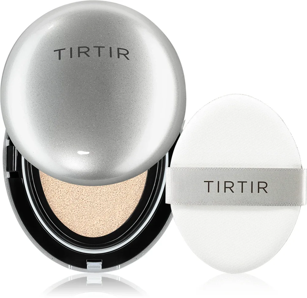 TIRTIR Mask Fit Aura Cushion Mini - Увлажняющая основа в губке с эффектом осветления, 4.5 г, оттенок 13N Fair Ivory