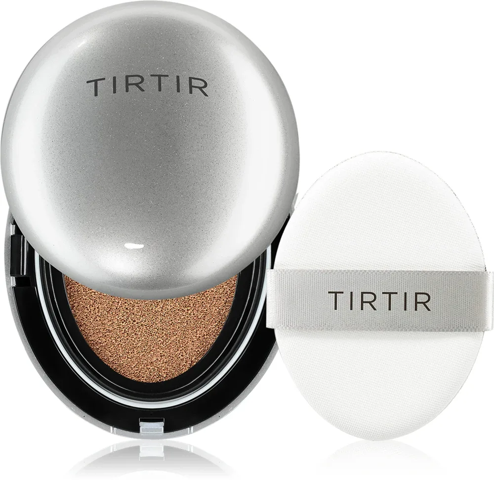 TIRTIR Mask Fit Aura Cushion Mini - Увлажняющая основа в губке с эффектом осветления, 4.5 г, оттенок 43N Deep Cocoa