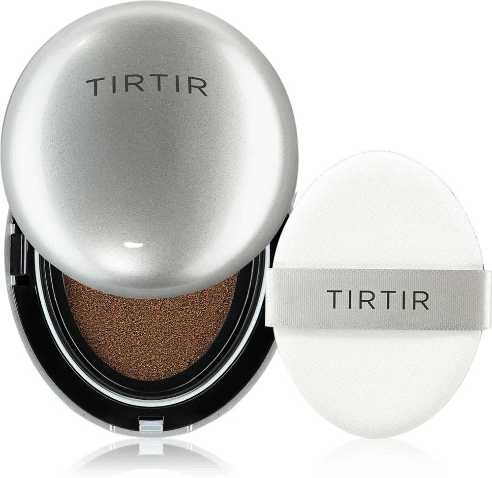 TIRTIR Mask Fit Aura Cushion Mini - Увлажняющая основа в губке с эффектом осветления, 4.5 г, оттенок 51N Fudge