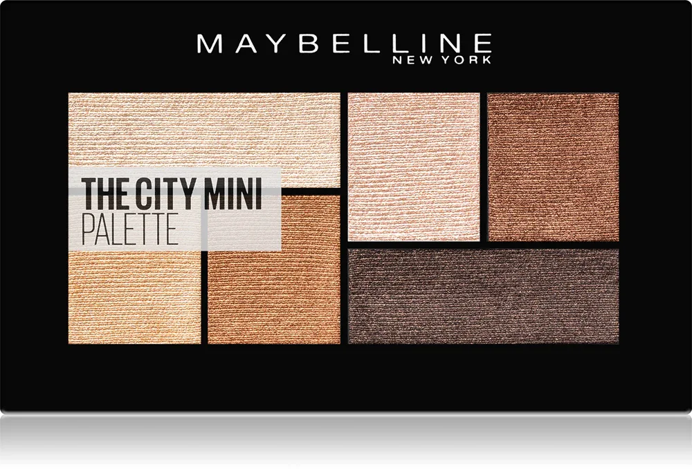 MAYBELLINE NEW YORK The City Mini Palette - Палетка теней для век, 6 г, оттенок 400 Rooftop Bronzes
