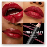 MAC Cosmetics MACximal Sleek Satin Lipstick Mini - Бархатная помада, придающая идеальный вид, 1.5 г, оттенок DUBONNET — фото 7