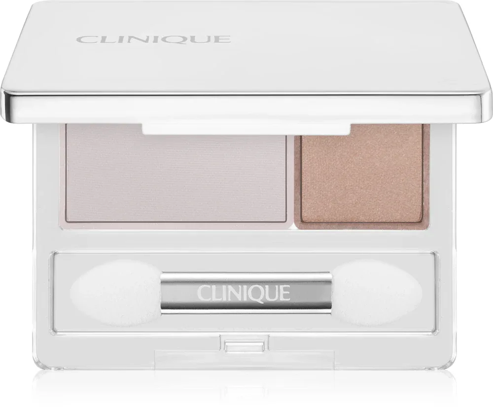Clinique All About Shadow Duo - Дуо тени для век, 1.7 г, оттенок Seashell Pink/Fawn Satin