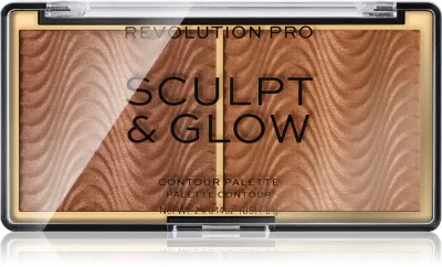 Revolution PRO Sculpt And Glow - Палетка для контурирования и подсветки, 8 г