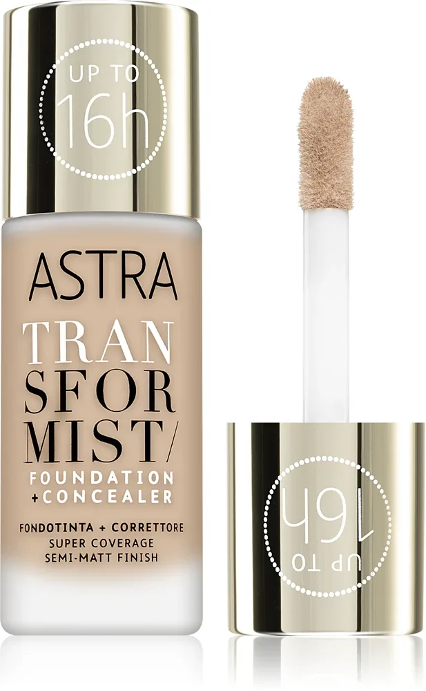 Astra Make-up Transformist - Тональная основа: тварый подклад, 18 мл, оттенок 02W Dune