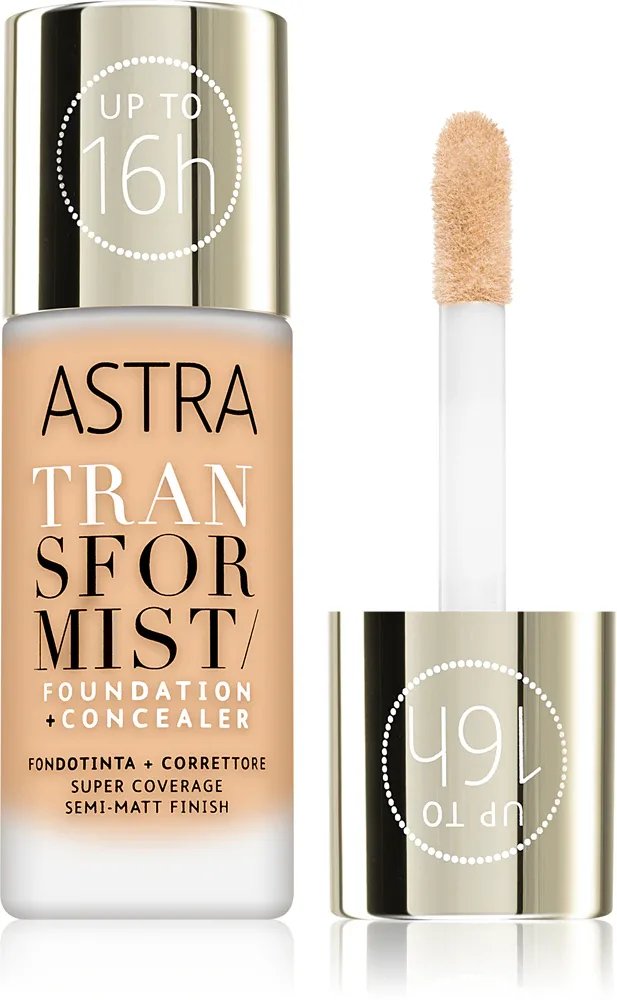 Astra Make-up Transformist - Тональная основа: тварый подклад, 18 мл, оттенок 003N Warm Beige