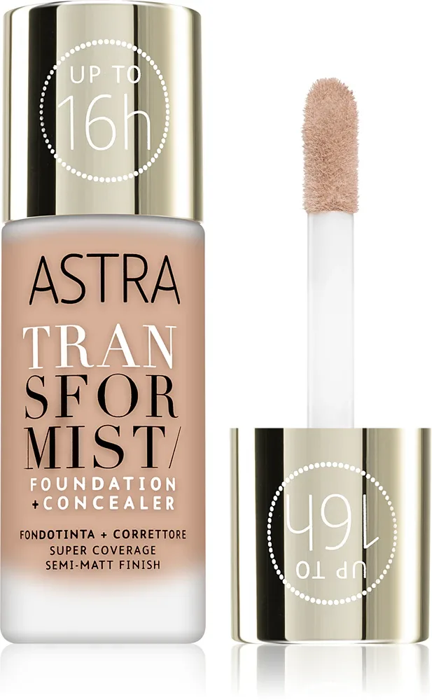 Astra Make-up Transformist - Тональная основа: тварый подклад, 18 мл, оттенок 004N Amber