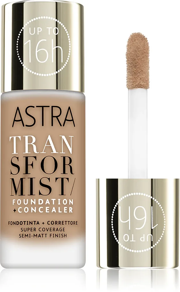 Astra Make-up Transformist - Тональная основа: тварый подклад, 18 мл, оттенок 04W Ginger