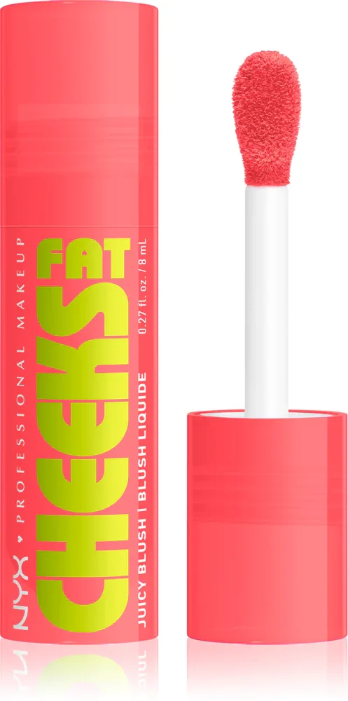 NYX Professional Makeup Fat Cheeks Juicy Blush - Румяна в жидкой форме, 8 мл, оттенок 05 Peach Plunge