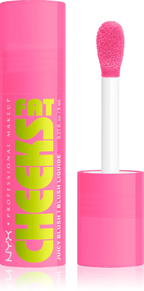 NYX Professional Makeup Fat Cheeks Juicy Blush - Румяна в жидкой форме, 8 мл, оттенок 04 Dragon Fruit Drip