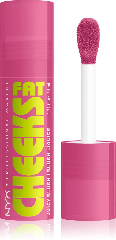 NYX Professional Makeup Fat Cheeks Juicy Blush - Румяна в жидкой форме, 8 мл, оттенок 07 Plum Pop
