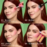 NYX Professional Makeup Fat Cheeks Juicy Blush - Румяна в жидкой форме, 8 мл, оттенок 07 Plum Pop — фото 5